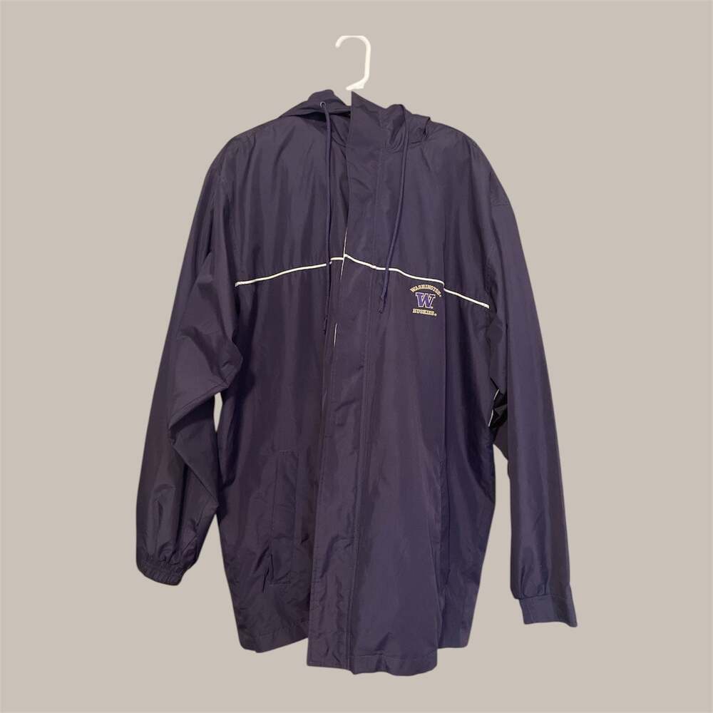 Vintage University Washington Huskies Hooded Windbreaker jacket